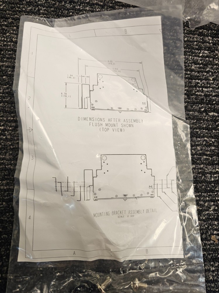 Commscope FL2-FLMT0350-B Flush Mount Hardware Black For FL2-24RPNL-B Panel