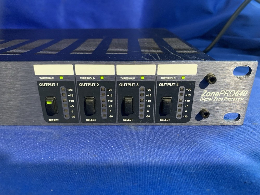 DBX 640 ZonePRO Digital Zone Audio Processor DBX640 -Power On & Partially Tested