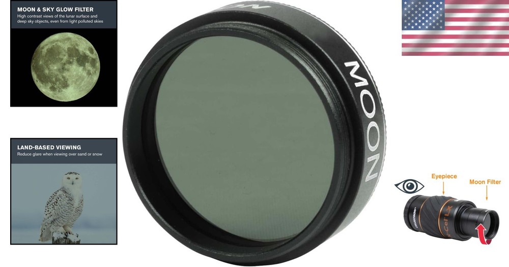 Versatile 1.25-Inch Moon and Planet Filter: Elevate Your Astronomical Experience