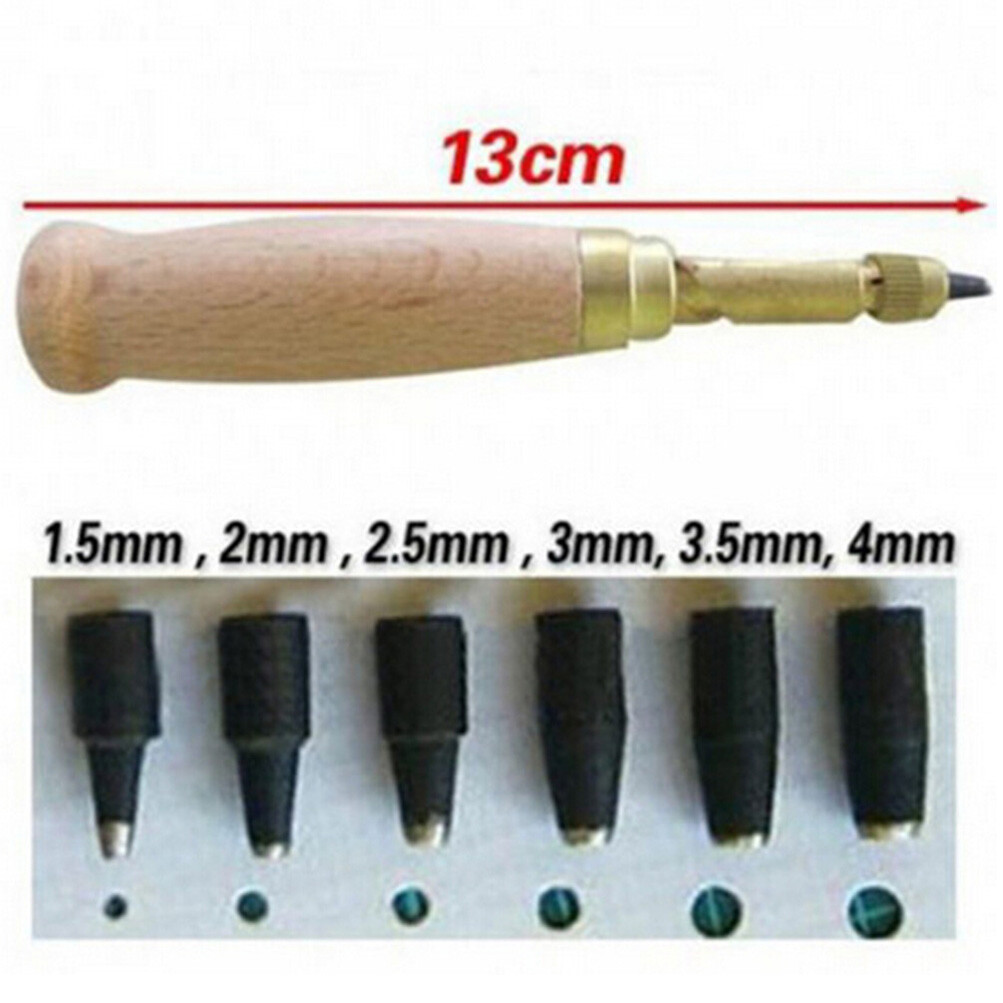 USA Leather Craft Tools Punch Kit Stitching Carving Sewing Working Skiving Knife