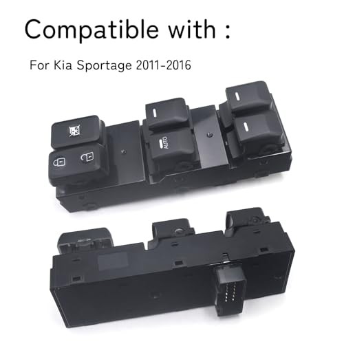 KAWS002 Power Window Switch Master Driver Side Front Left Auto 93570-3W450