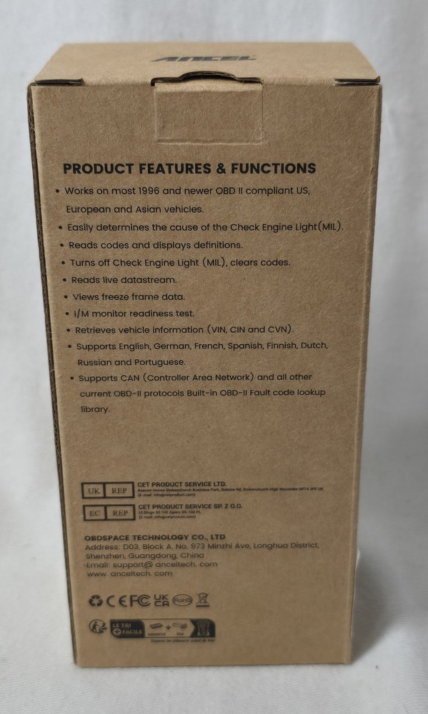 Ancel AD310 Universal OBD II & EOBD Scanner Code Reader