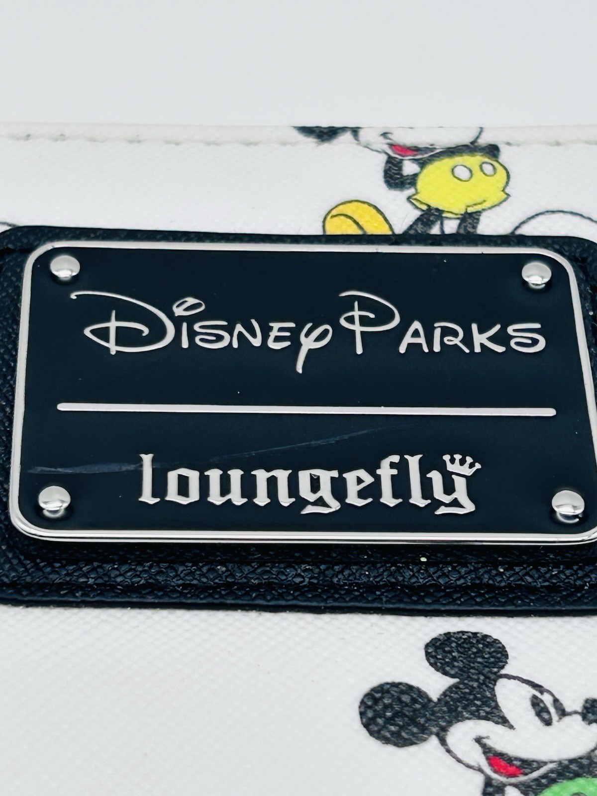 Disney Parks Loungefly Womens Wallet Mickey Mouse All Over Print Zip Around