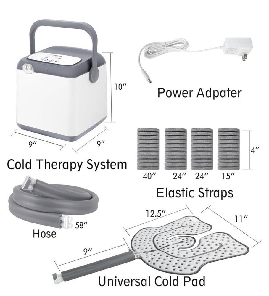 Cold Therapy System WLC-1 Programmable w/ Universal Pad 4 Straps