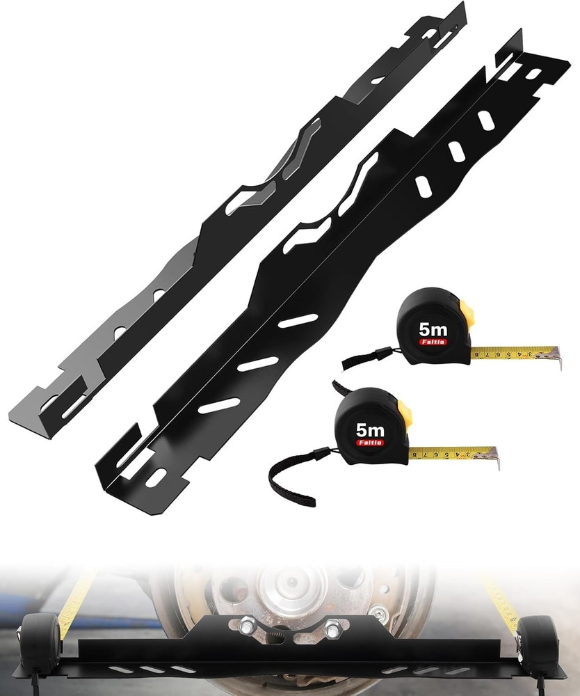 Compact Wheel Alignment Tool Plates for Cars, SUVs & Trucks – No Assembly Needed
