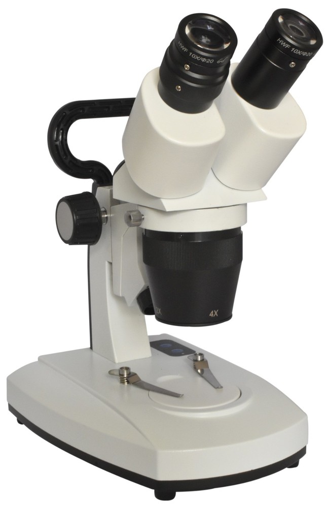 Binocular Stereo Microscope 20–80x with 2x–4x Objective Dual LED
