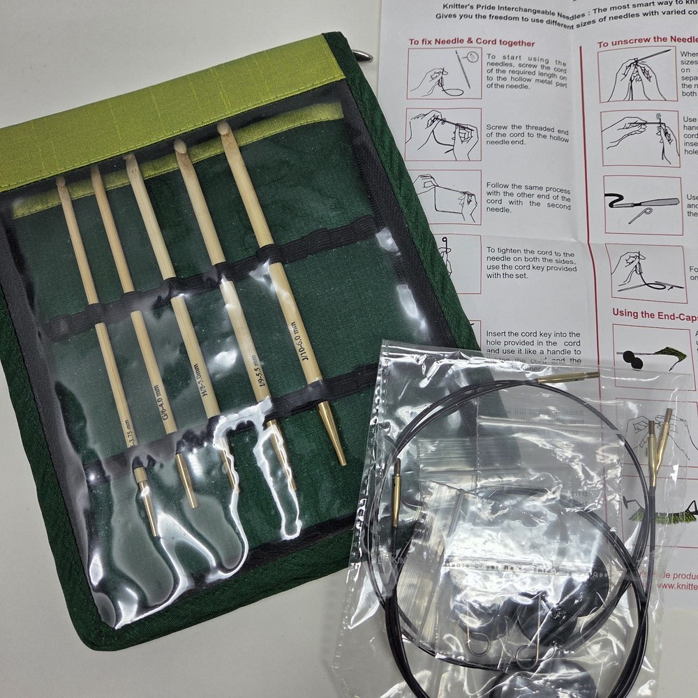 Knitter's Pride Interchangeable Crochet Hooks with Case Missing 3 Hooks READ