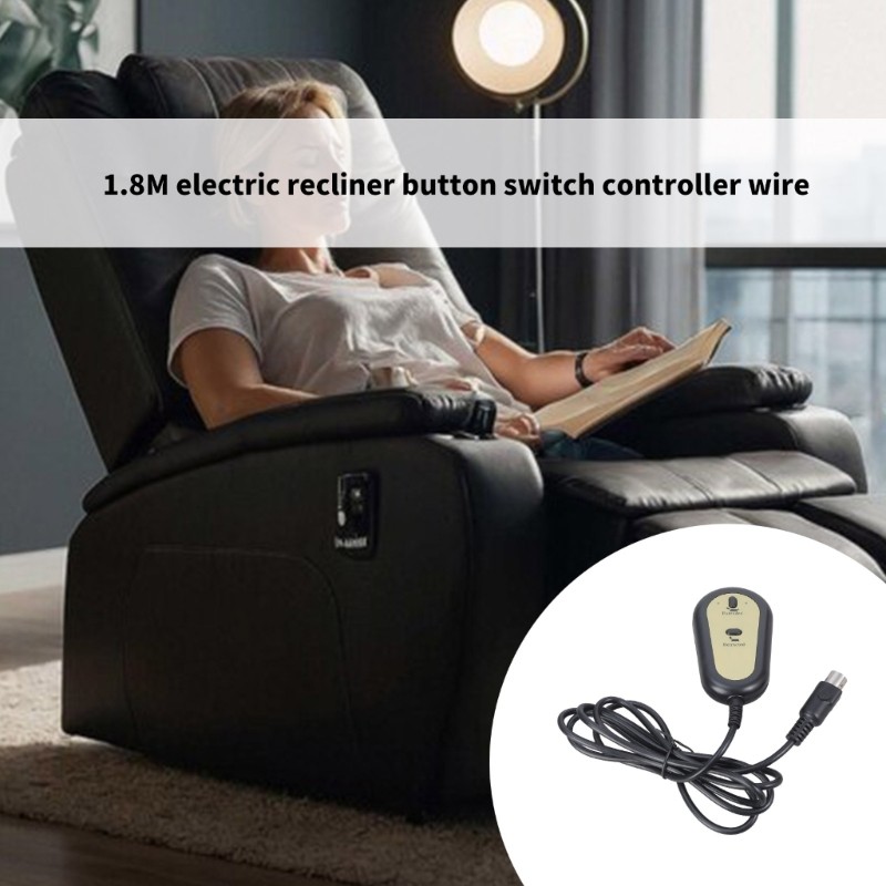 5Pin Electric Recliner Chair Sofa Hand Switcher Controller 2 Button Remote
