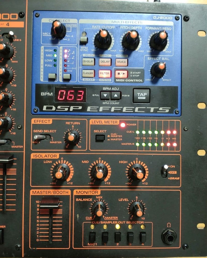Roland DJ-2000 DJ Mixer Tested Working