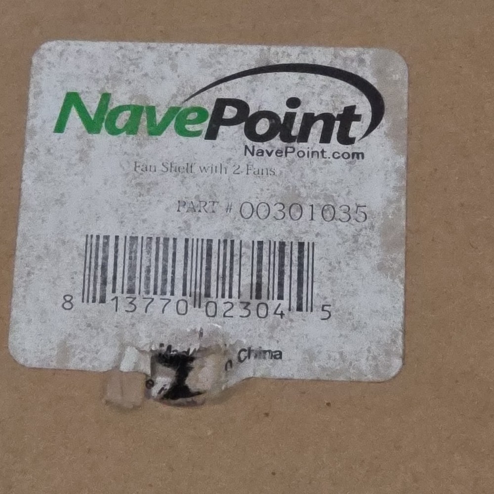 NavePoint Rack Cabinet Mounted Server Cooling System With 2 Fans, Black - (READ)