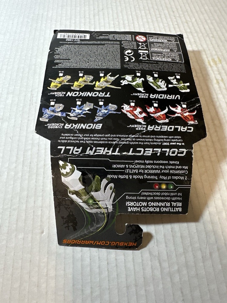 Hexbug Warriors Battling Robots Viridia Sealed Damaged Box