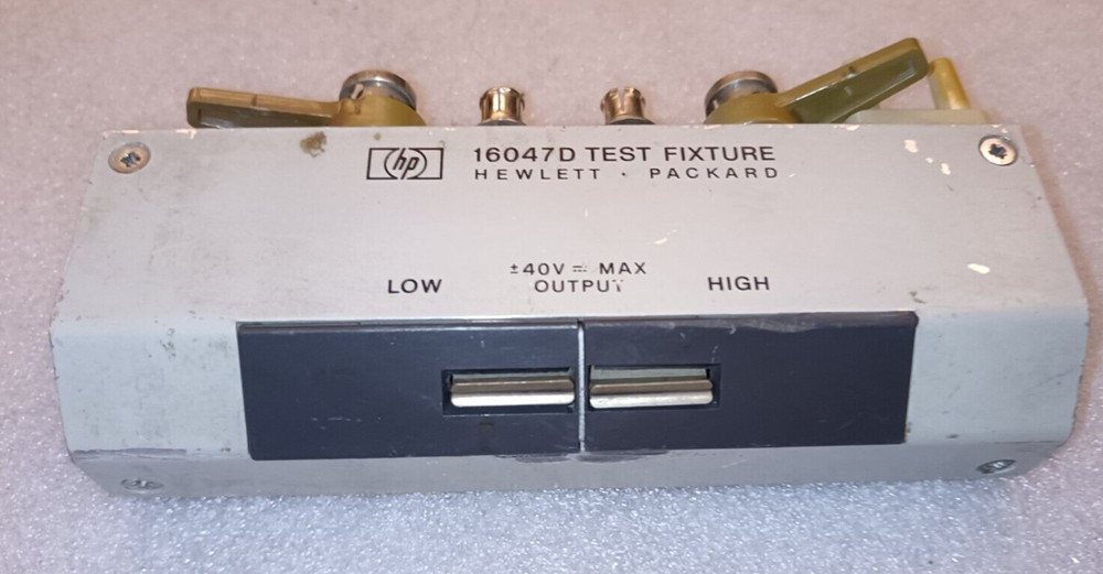 Agilent HP 16047D Test Fixture for E4980A, E4980AL, E4981A, E4990A - Working