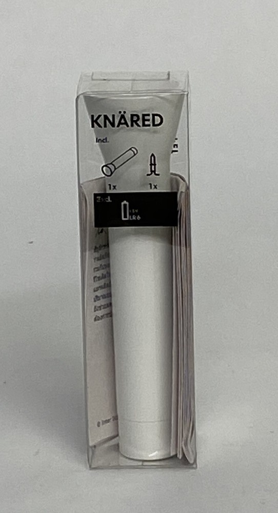 IKEA Flashlight LED Battery White Knared NEW