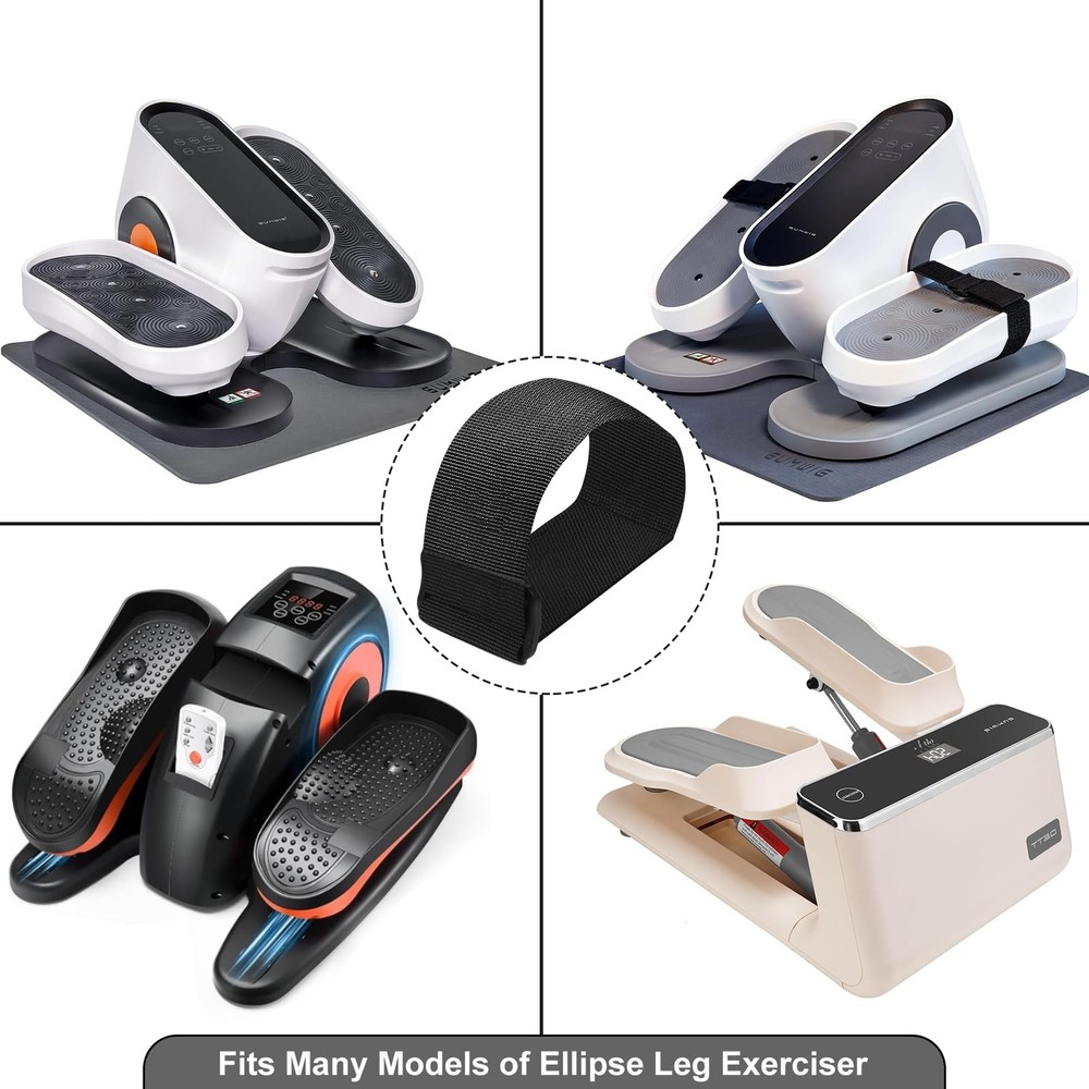 Leg Exerciser Traction Straps, Under Desk Elliptical Trainer 2 Pack Traction ...