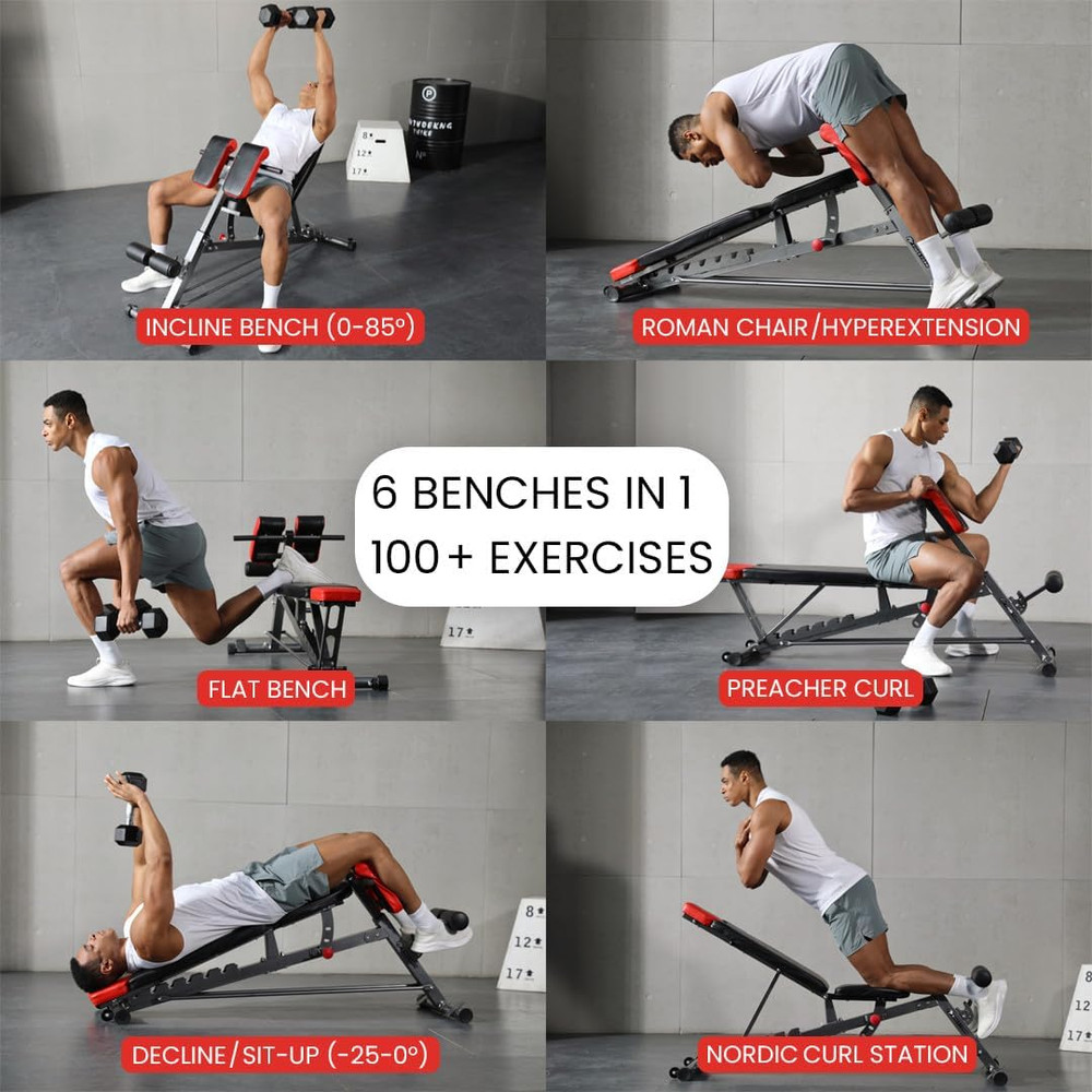 Finer Form Multi-Functional Weight Bench for Full Body Workouts