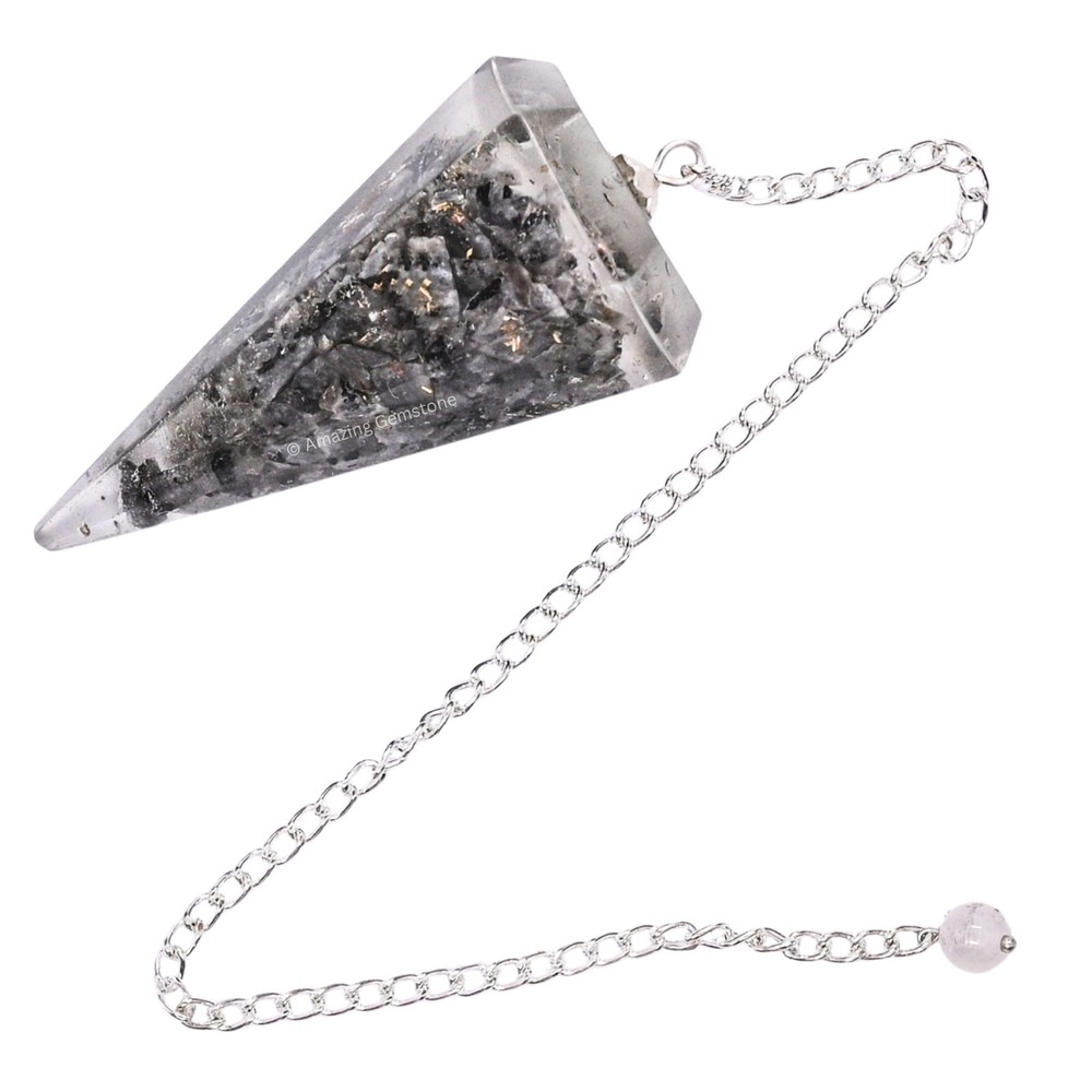Larvikite Orgone Crystal Pendulums