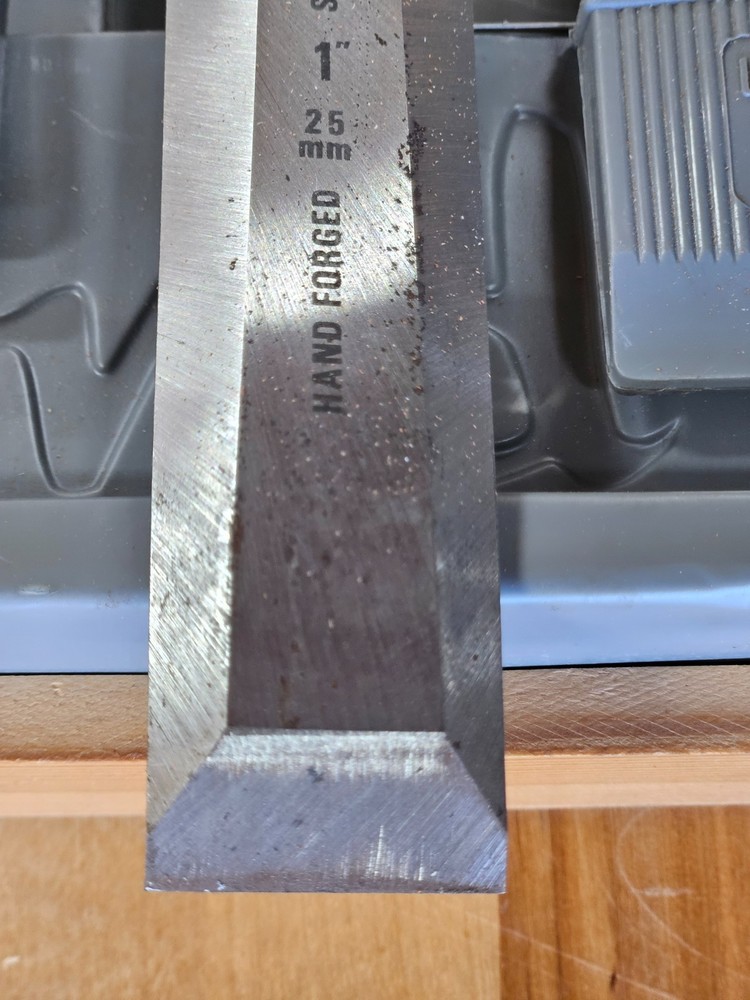 New Unsed Vintage Record Marples Splitproof Bevel Edge Chisel Set -- Not Irwin!