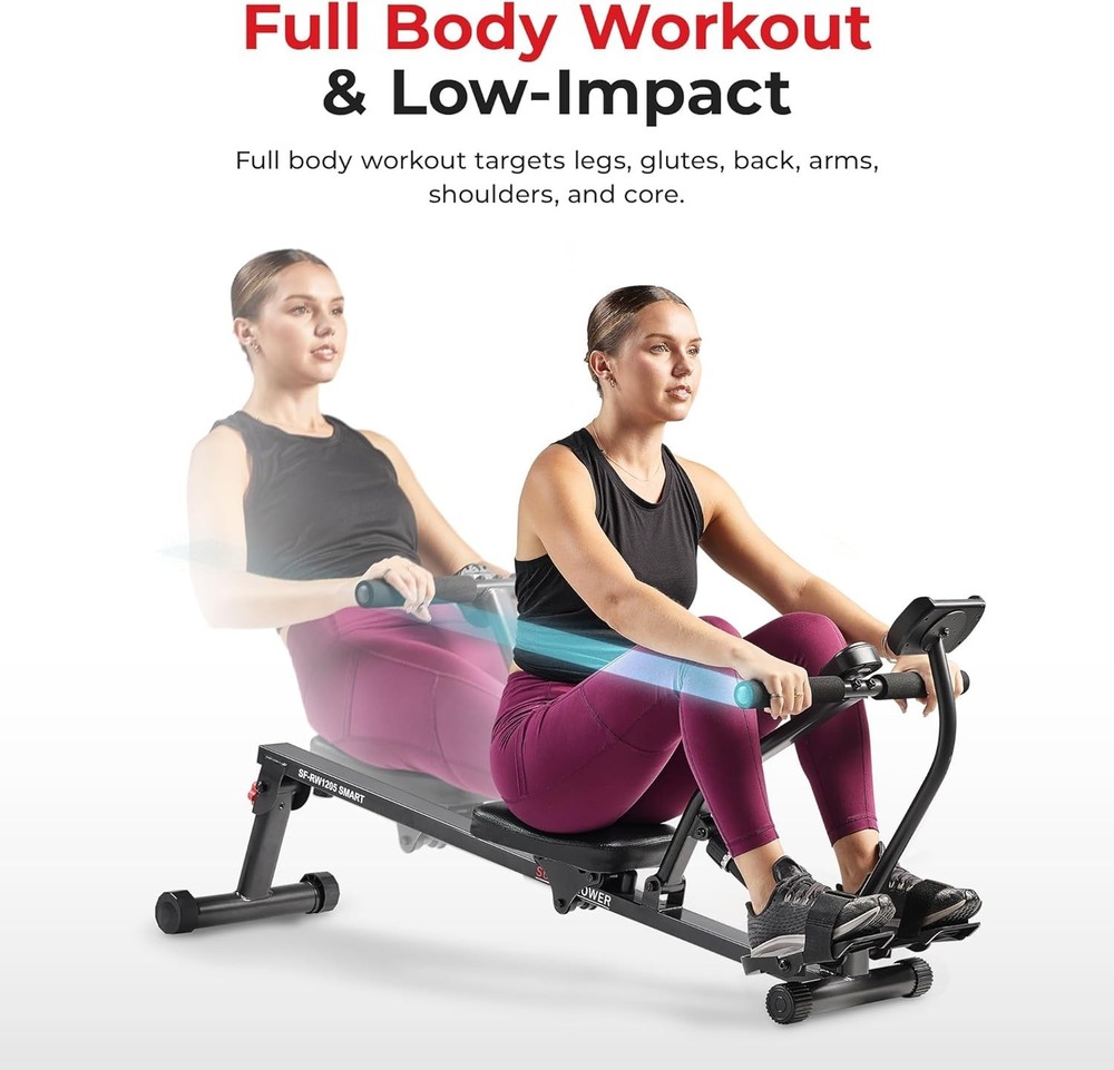Hydraulic Rowing Machine with Integrated App Holder – Ultimate Home Workout Gear