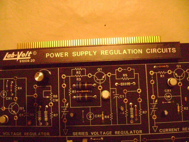 LabVolt 91009-20 Power Supply Regulation Circuits Electronics Educational Board