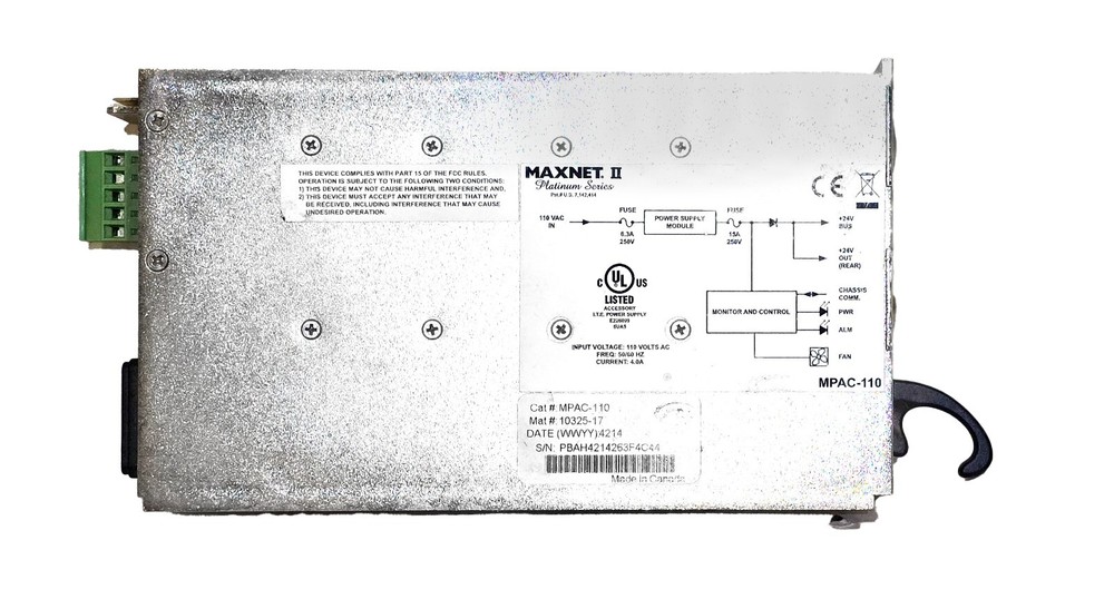 ADC MAXNET II MPAC-110 Power Supply
