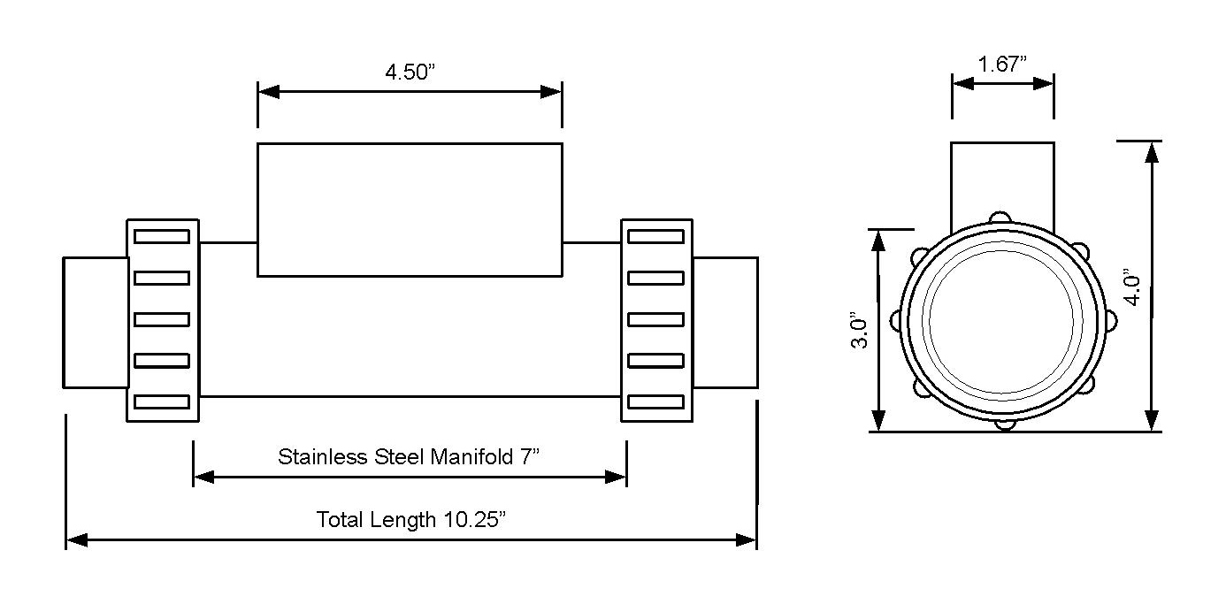 Jetted Bathtub Heater - Hydro-Quip - Heat Master (VAC) - 1.5KW Output, 120volts