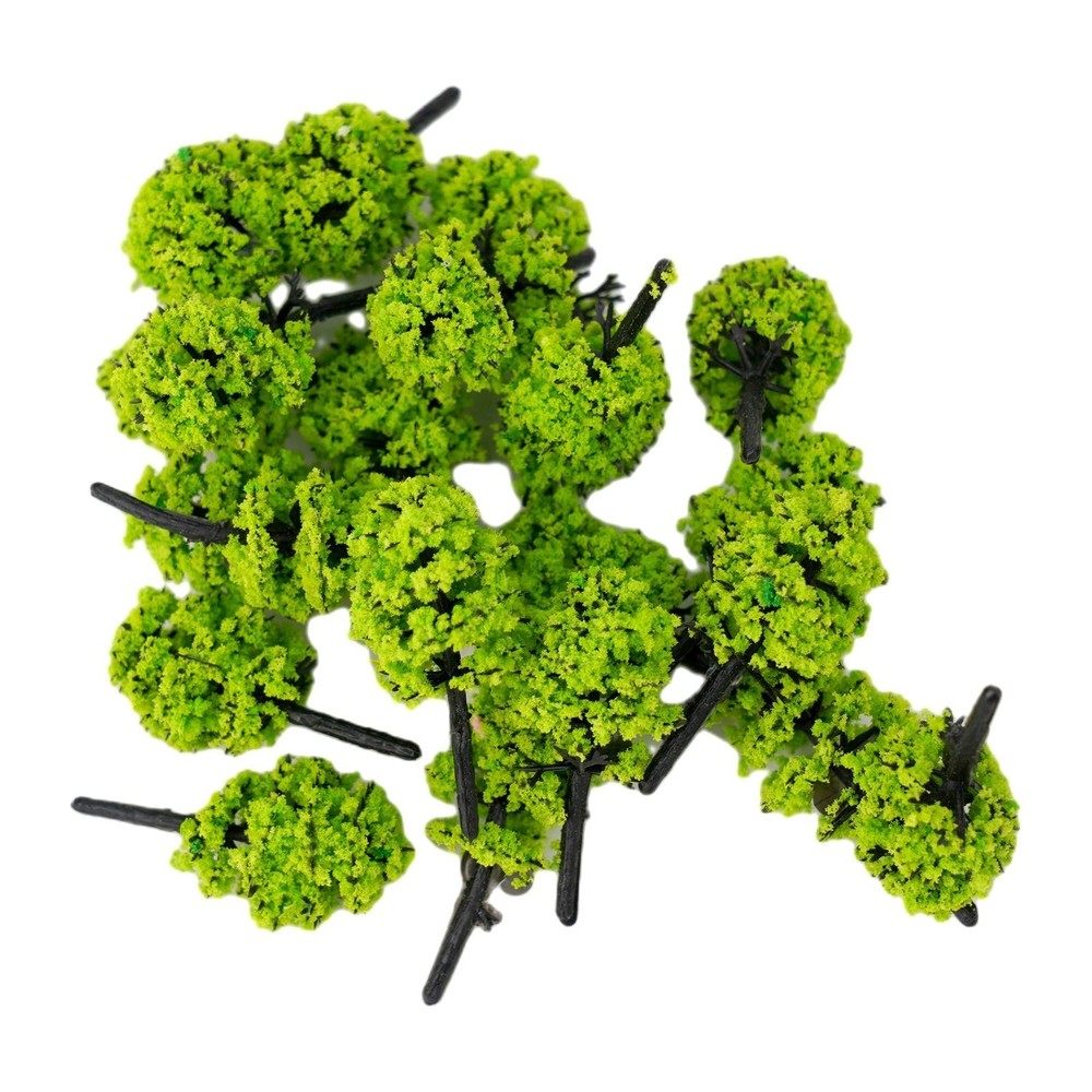 Model Tree 1:100 20 Pcs 3.5cm Building Model DIY Green Highly Simulated