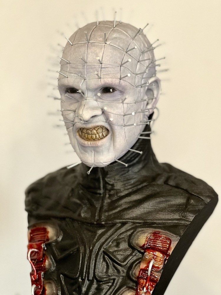Hellraiser Cenobite Pinhead Horror Bust Statue prop figure 1:2 scale