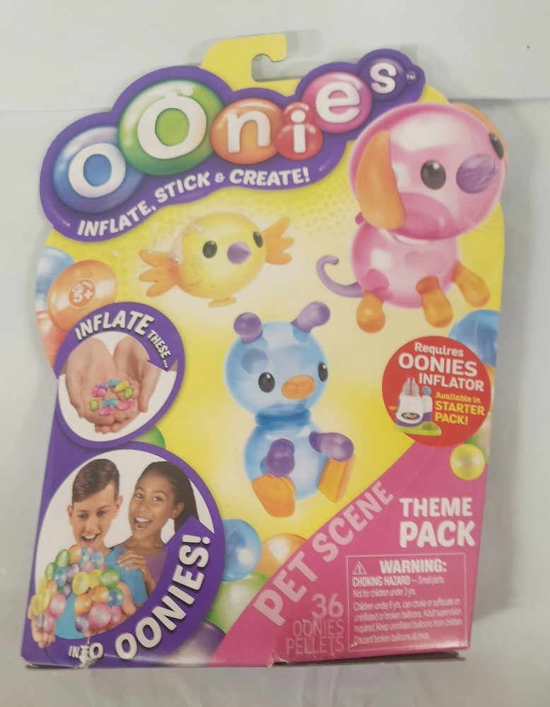 Oonies Pet Scene Theme Pack Moose Inflate Stick & Create Crafting New