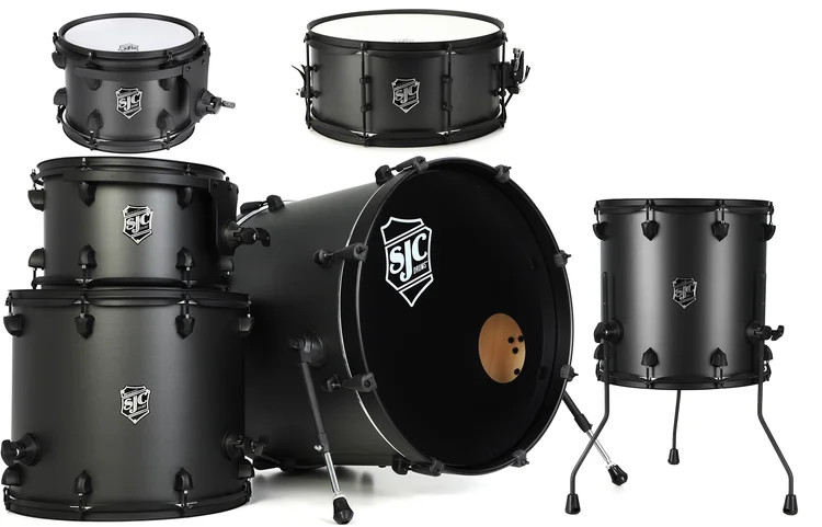 SJC Custom Drums Pathfinder Series 6-piece Shell Pack - Galaxy Grey