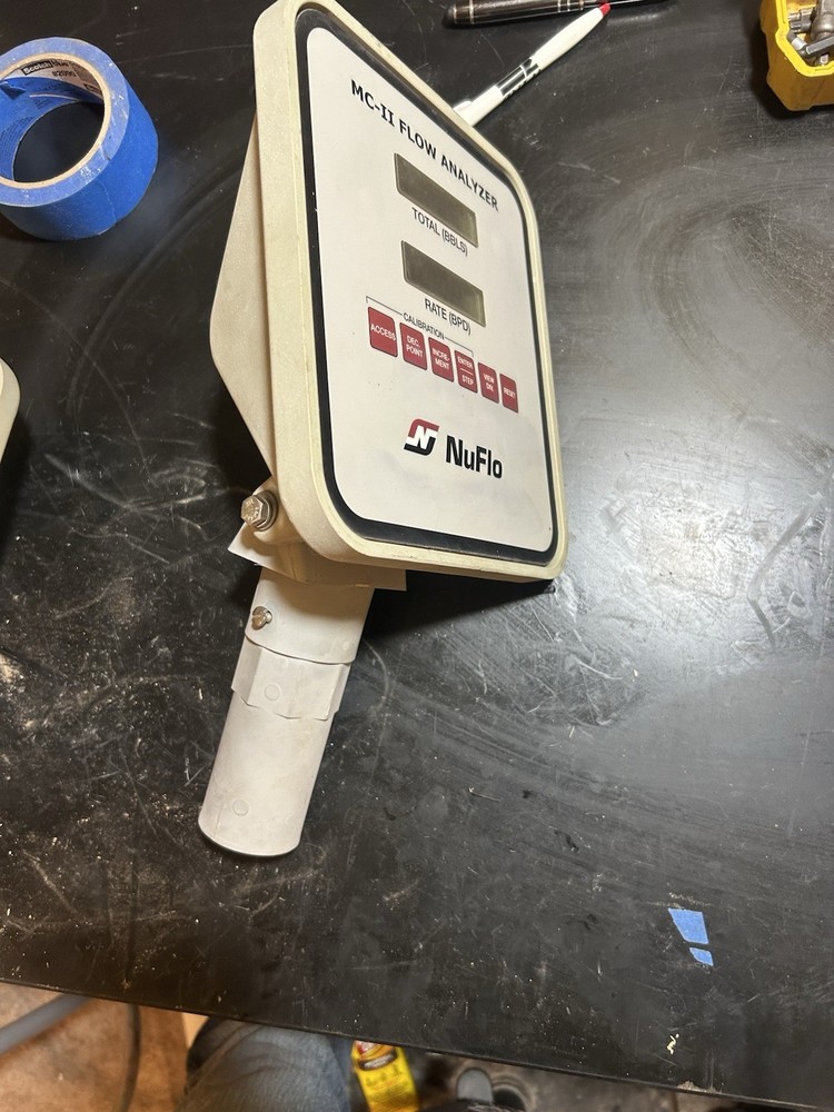 NUFLO Cameron MC-II Flow Analyzer Assembly (Tested, New Battery&Sensor Included)