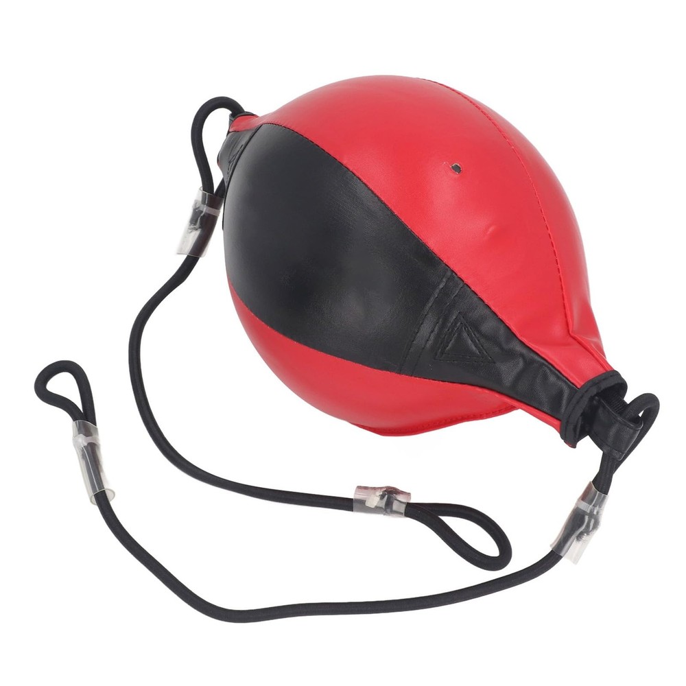 Double End Punching Bag PU Leather Boxing Reflex Ball Training Adjustable