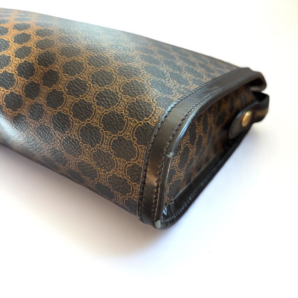 CELINE Clutch Bag Macadam Authentic
