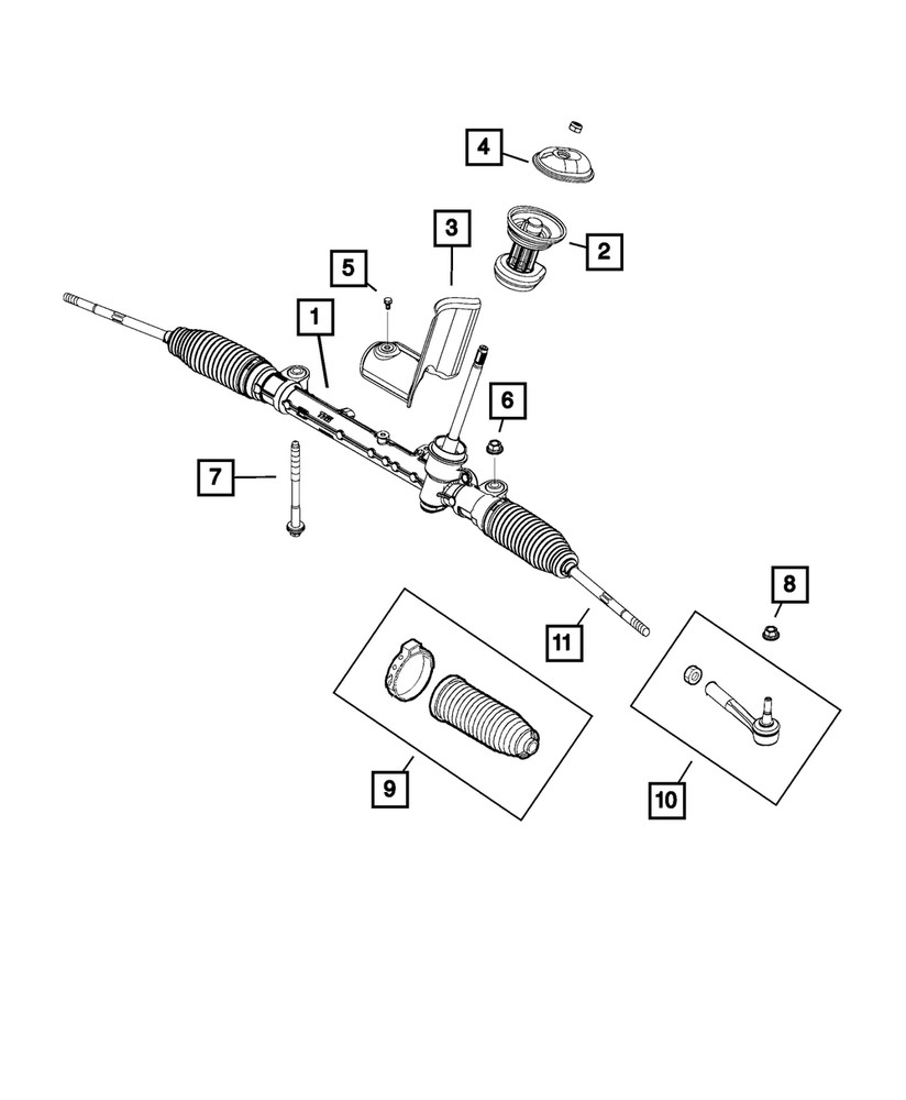 Genuine Mopar Nut 6107112AA