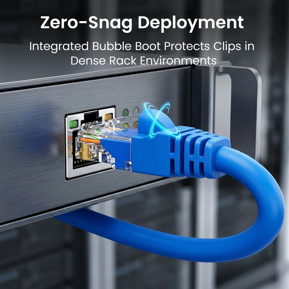 Cat 6 Ethernet Patch Cable 10 ft Blue (10 Pack) - Cat6 Patch Cables 10ft Blue...