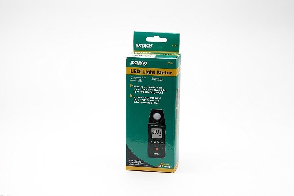 User-Friendly LED Light Meter with Backlit Display - Excellent for Professionals