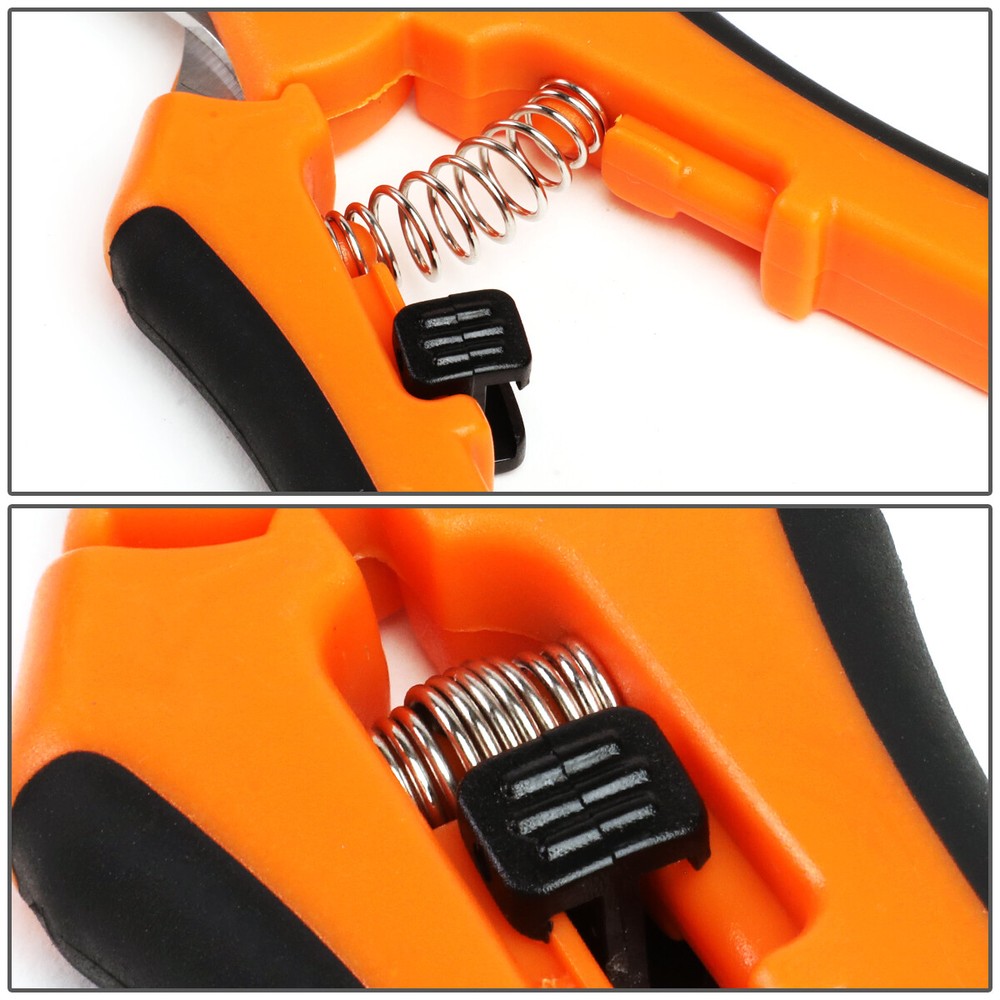 SPRING LOADED HANDLES STRAIGHT / CURVED MICRO TIP PRUNIN SNIPS PLANTS PRUNING