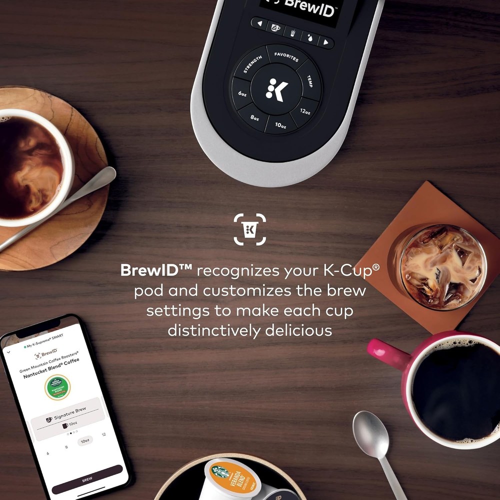 Programmable Coffee Maker, MultiStream Technology, Brews 6-12oz Cup Sizes, Black