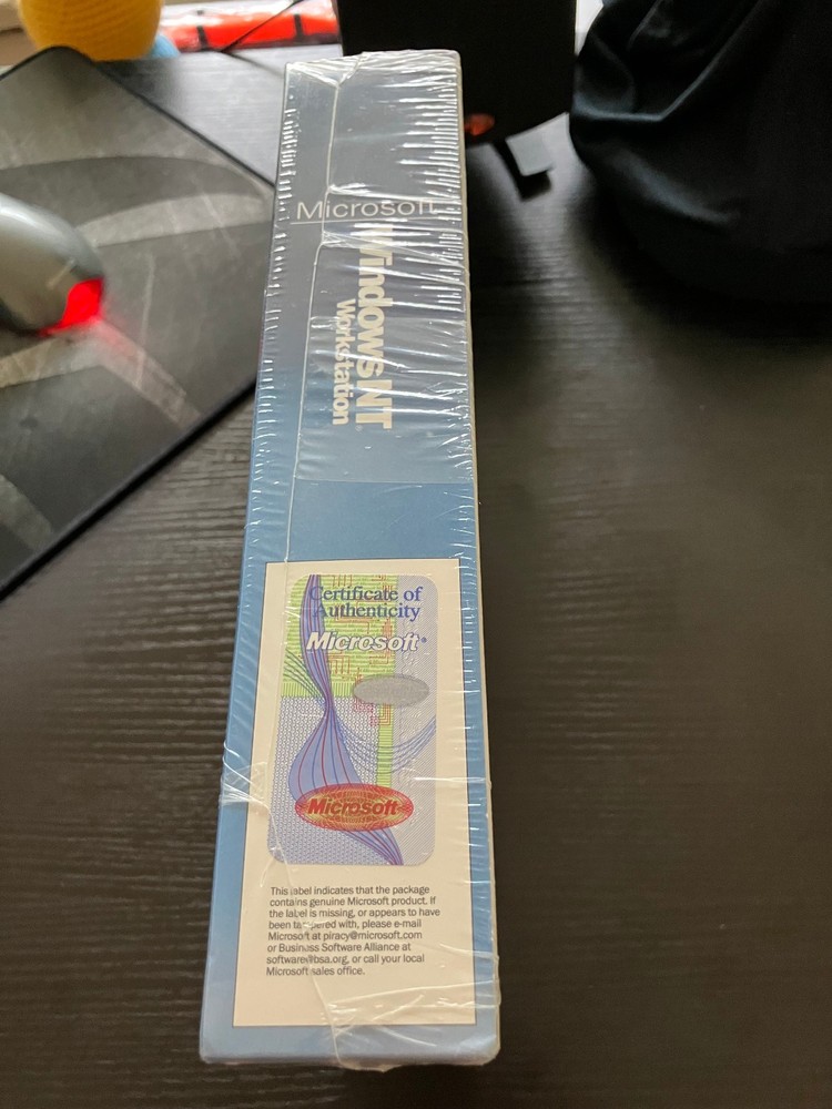 Microsoft Windows NT Workstation 4.0 CD Full Version Retail Box Factory SEALED