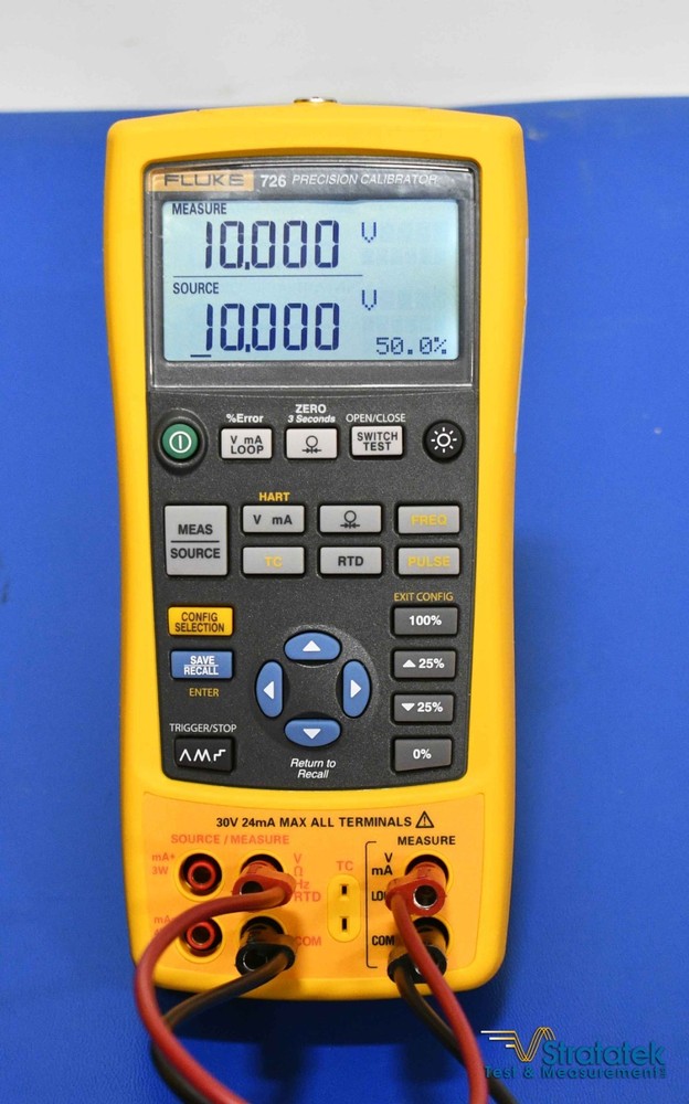 Fluke 726 Multifunction Process Precision Calibrator - NIST Calibrated with Data