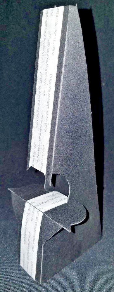 Lineco 9" Self Stick Easel Backs 6/Pkg Black Double Wing