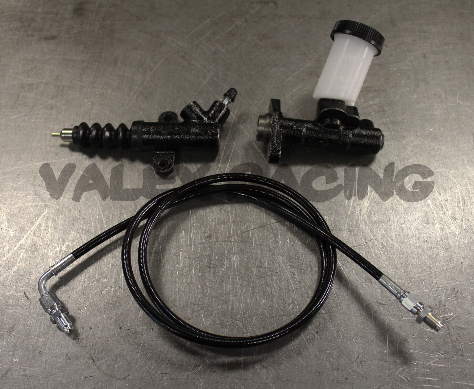 Exedy Master & Slave Cylinder & Stainless Clutch Line Kit For 90-05 Mazda Miata