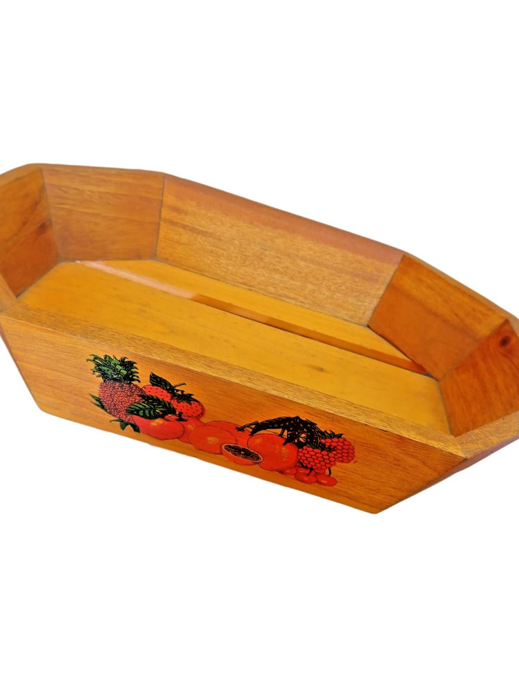Wooden Fruit Tray – Handmade Decorative Serving Tray