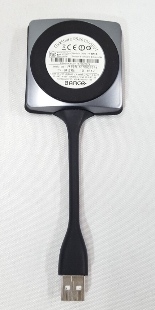 Barco R9861006D01 Clickshare USB Type A Button Wireless Interface AV Streamer