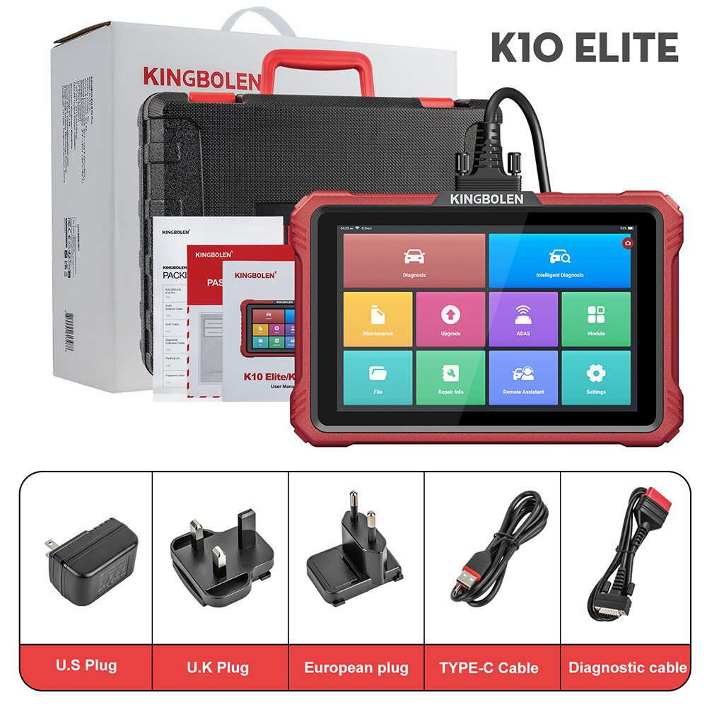 Kingbolen K10 ELITE OBD2 Car Diagnostic Tool Bidirectional Scanner Key Coding