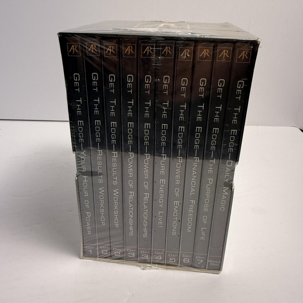 Anthony Robbins Get The Edge 7 Day Program 10 CD Box Set New Sealed Self Help