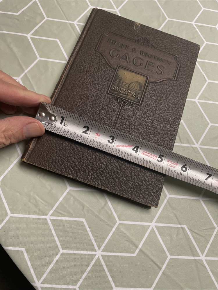 1929 PRATT & WHITNEY Gages Book