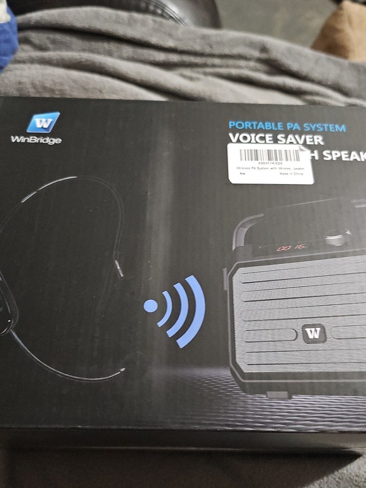 WINBRIDGE Portable PA Speaker Sound System with Bluetooth Headset Model H5