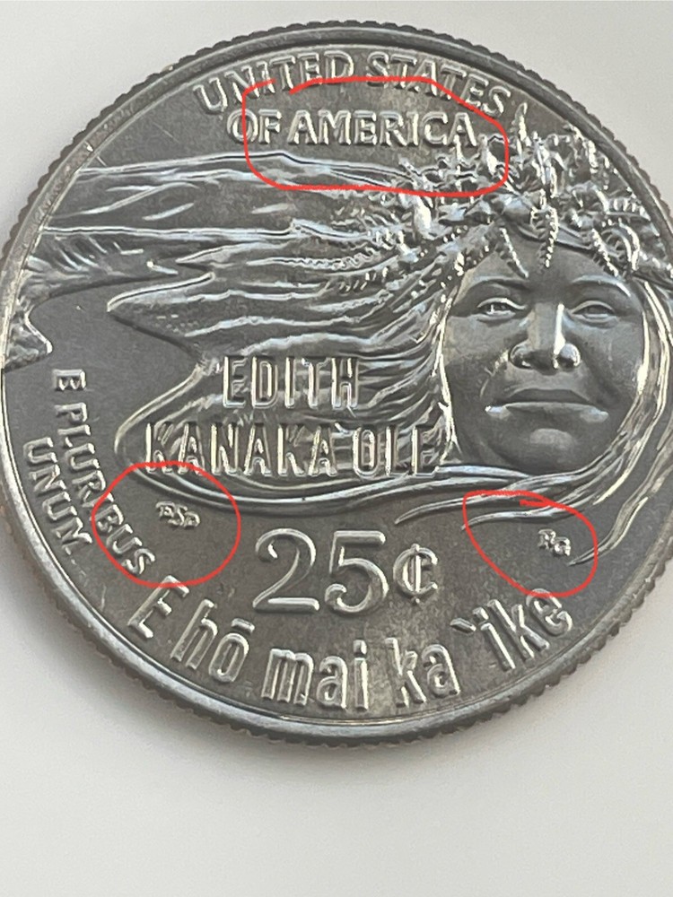 2023 d edith kanakaole quarter error “IN COD WE TRUST”