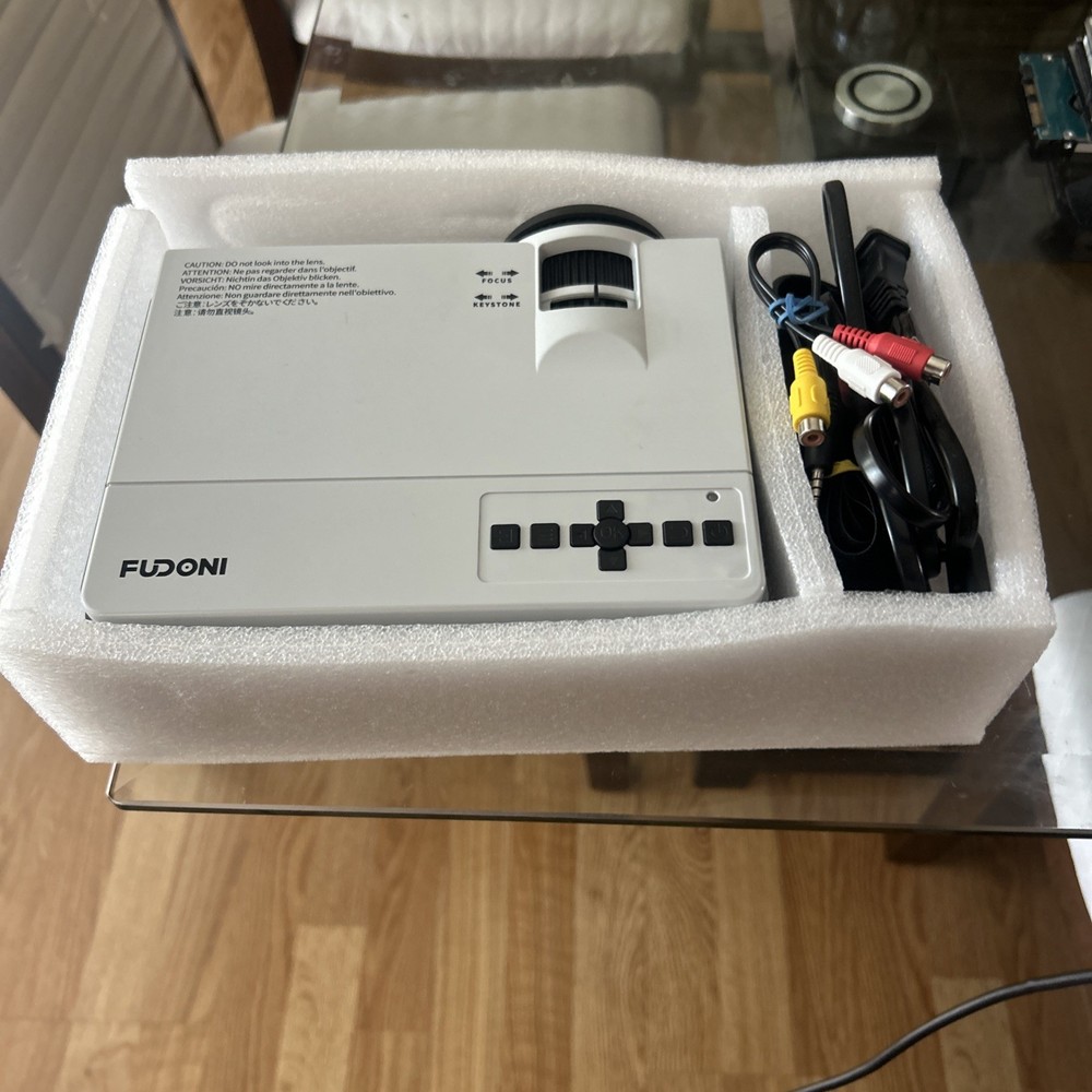 Fudoni MODEL P1 WIFI LCD Projector - Tested! OPEN BOX