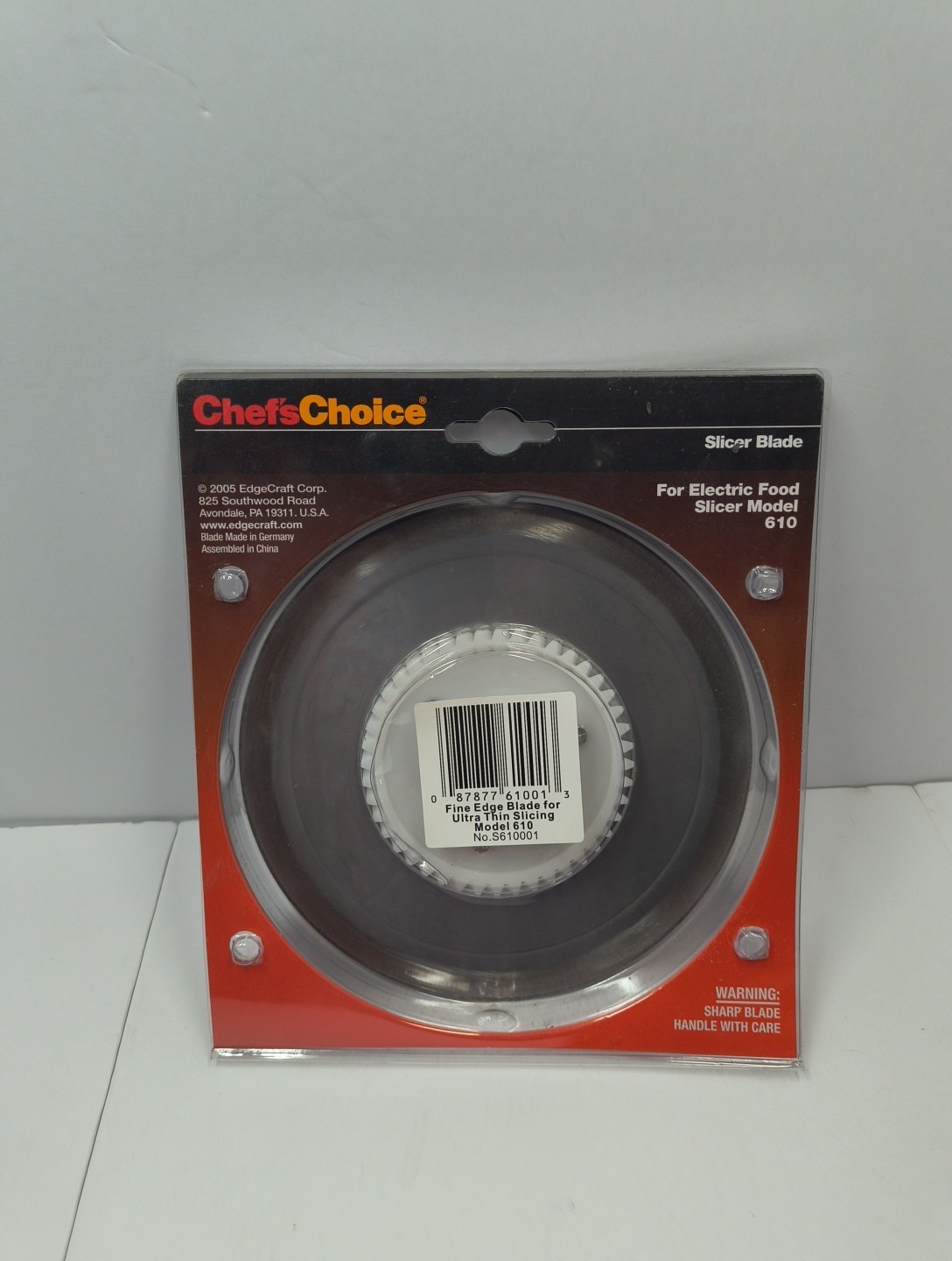New Chef’s Choice for Electric Food Slicer Model 610 Slicer Blade #S610001